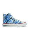 Crowcia London Denim Knots Design High Top Sneakers