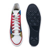 Crowcia London Denim Red Design High Top Sneakers