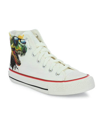 Crowcia London Dinos Design High Top Sneakers