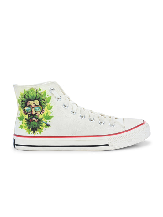 Crowcia London Dope Man Design High Top Sneakers