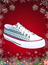 Crowcia London Christmas Tree Design Low Top Sneakers