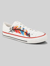 Crowcia London Feather Feet Design Low Top Sneakers