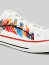 Crowcia London Feather Feet Design Low Top Sneakers