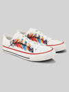 Crowcia London Feather Feet Design Low Top Sneakers