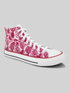 Crowcia London Fern Design High Top Sneakers