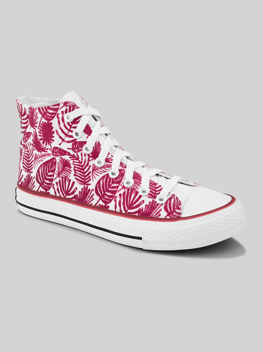 Crowcia London Fern Design High Top Sneakers