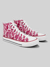 Crowcia London Fern Design High Top Sneakers