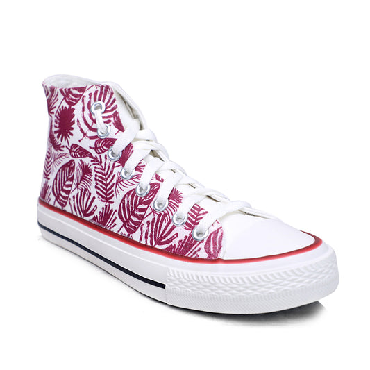 Crowcia London Fern Design High Top Sneakers