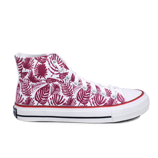 Crowcia London Fern Design High Top Sneakers