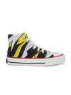 Crowcia London Flash Yellow Design High Top Sneakers