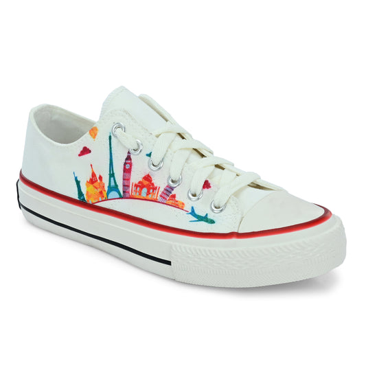 Crowcia London Fly Away Design Low Top Sneakers