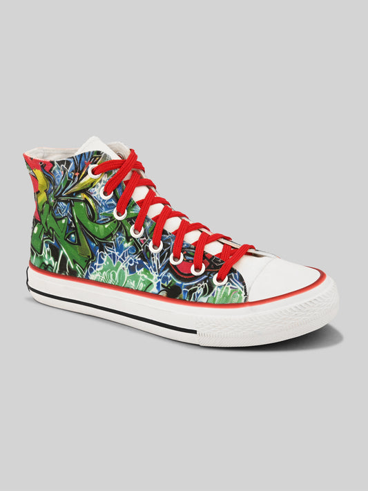 Crowcia London Forest Flash High Top Sneakers