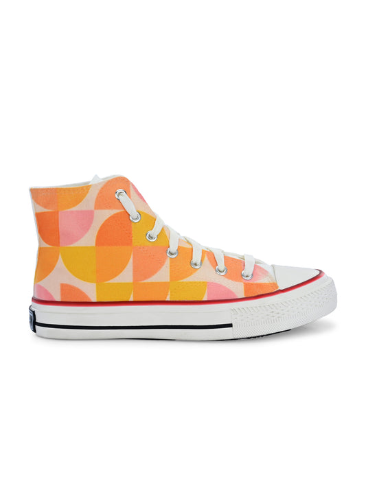 Crowcia London Four Piece Design High Top Sneakers