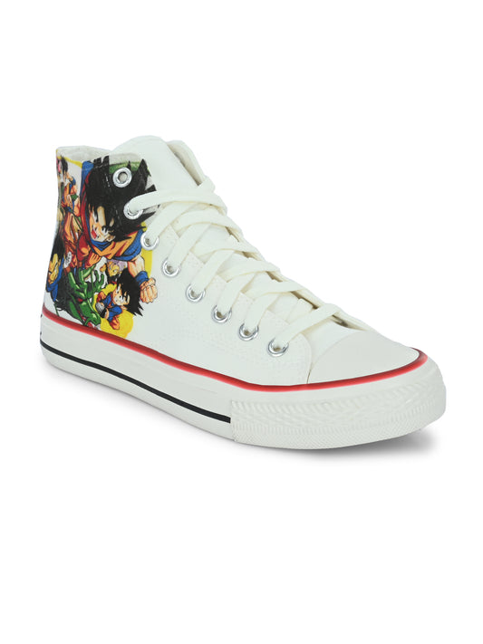 Crowcia London Goku Design High Top Sneakers