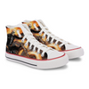 Crowcia London Ghost Rider Design High Top Sneakers