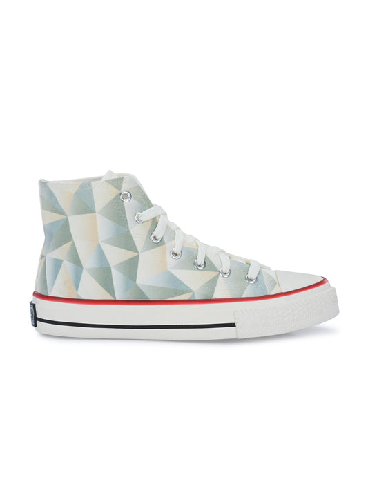 Crowcia London Graphic Prints Design High Top Sneakers