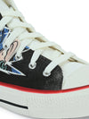 Crowcia London Green Eyes Design High Top Sneakers