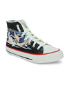 Crowcia London Green Eyes Design High Top Sneakers