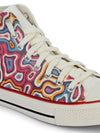 Crowcia London Hallucination Design High Top Sneakers