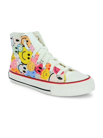 Crowcia London Happiness Design High Top Sneakers