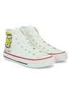 Crowcia London Happy Bear Design High Top Sneakers