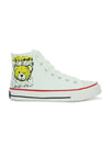 Crowcia London Happy Bear Design High Top Sneakers