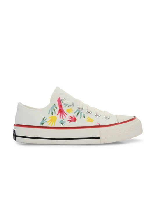 Crowcia London Helping Hands Design Low Top Sneakers