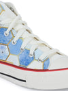 Crowcia London Hexagon Design High Top Sneakers