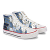 Crowcia London Hexagon Design High Top Sneakers