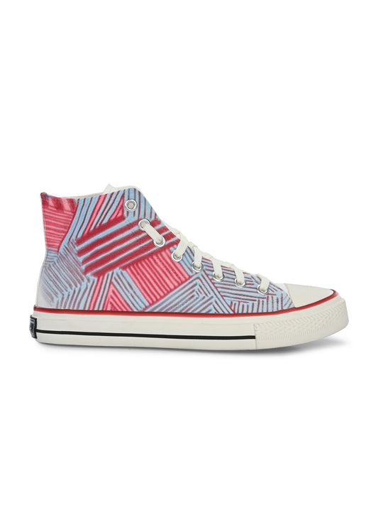 Crowcia London Horizontal Heights Design High Top Sneakers