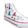 Crowcia London House on the wheel Design High Top Sneakers