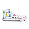 Crowcia London House on the wheel Design High Top Sneakers