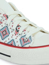 Crowcia London Ikat Ethnic Design Low Top Sneakers