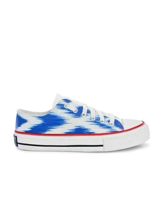 Crowcia London Indigo Design Low Top Sneakers