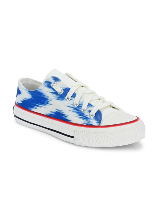 Crowcia London Indigo Design Low Top Sneakers