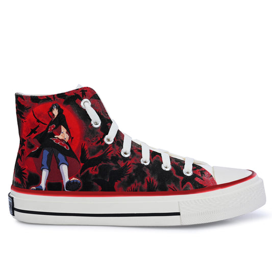 Crowcia London Itachi Uchiha Design High Top Sneakers