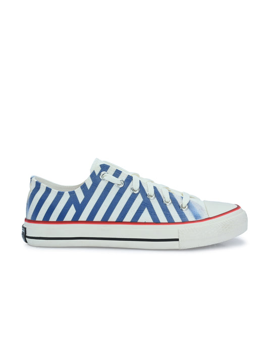 Crowcia London Jodhpur Blues Design Low Top Sneakers