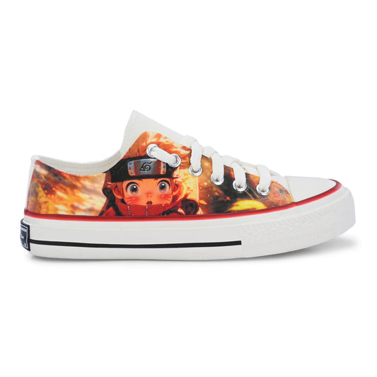 Crowcia London Jr Naruto Design Low Top Sneakers