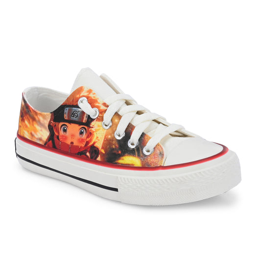 Crowcia London Jr Naruto Design Low Top Sneakers