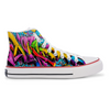 Crowcia London Magenta Spray High Top Sneakers