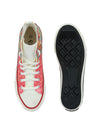 Crowcia London Mandala Red Design High Top Sneakers