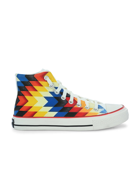 Crowcia London Maze Design High Top Sneakers