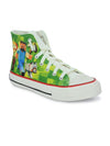 Crowcia London Minecraft Steve Design High Top Sneakers