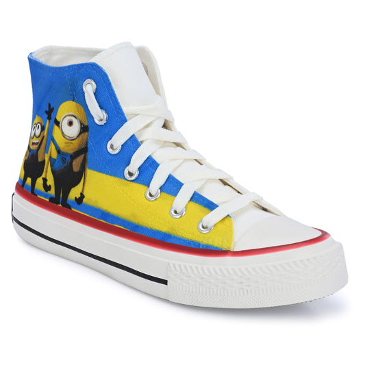 Crowcia London Minions Design High Top Sneakers