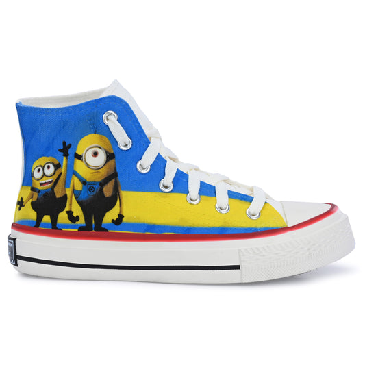 Crowcia London Minions Design High Top Sneakers