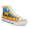 Crowcia London Mountain Deer Design High Top Sneakers