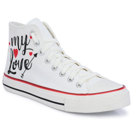 Crowcia London My Love Design High Top Sneakers