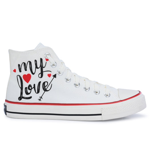 Crowcia London My Love Design High Top Sneakers