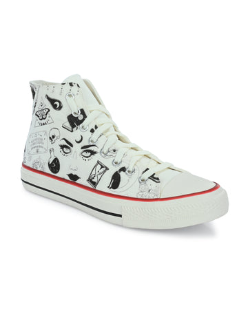 Crowcia London Mystics Design High Top Sneakers