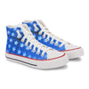 Crowcia London Night Stars Design High Top Sneakers